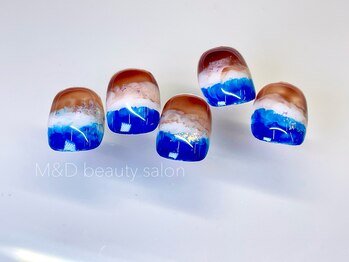 エムアンドディビューティサロン 銀座店(M&D)/short nails♪