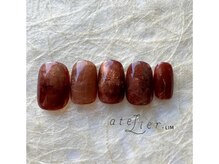 アトリエ プラス リム(atelier +LIM)/秋ネイル / ボルドー