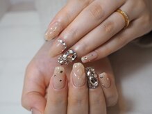 ミーナネイル(miinanail)/キラキラキルティングネイル