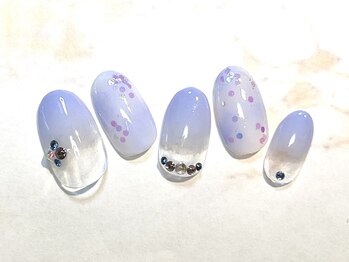 リーブルーム/紫陽花カラーネイル