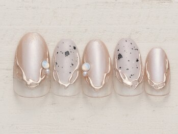 ネイルミックス 仙台駅前店(Nail Mix)/塗りかけ×ミラー　5990円