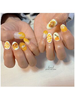ハヌル(haneul.)/はちみつパンケーキネイル
