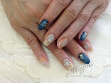 ネイルサロン ビューティーマジック 川口店/ マットジーンズ＆ラメホロ