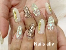 ネイルズアリー 立川店(Nails ally)/ニュアンス×シェルART