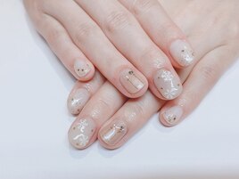 秋冬☆雪の結晶ネイル