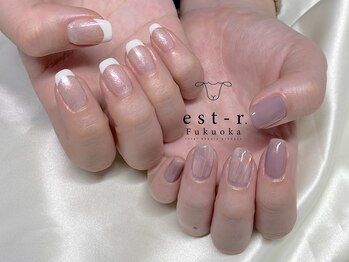 エストアール 博多口店(est-r.)/#ワンカラーフレンチ