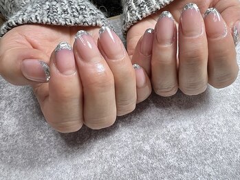 サンハチ(38)/ガラスフレンチネイル