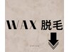 ここからWax脱毛(眉毛、フェイシャル)menuです