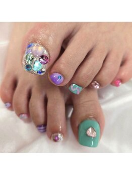 アネラ(Anela)の写真/【期間限定◆新規フットワンカラー¥3980】ハンド&フットの超得SETや持ち込みOKやり放題クーポンも◎立川駅