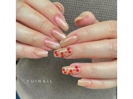 ツヤツヤチェリーネイル