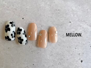メロウ(MELLOW.)の写真/シンプル/ニュアンス/こだわりアートまで◎高リピ率＆高技術＊MELLOW.の定額コースで大満足の仕上がりに♪