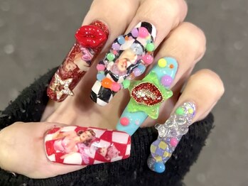 リバティ(liberty)の写真/指先まで推しに可愛く着せ替え!海外取寄せパーツ/痛ネイル♪わがままを叶える!他店で断られた3DアートもOK