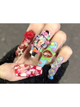 手描きアートが得意なサロン