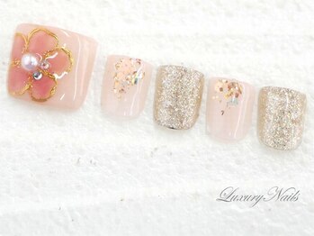 ラグジュアリーネイルズ カワグチ(Luxury Nails Kawaguchi)/モテ可愛*フラワーNail