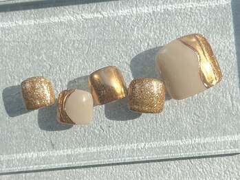 ゴールドバイカラーミラーフット