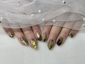 ネイル スパ ココプラス(Nail spa Cocoplus)/マグネットのハロウィンネイル