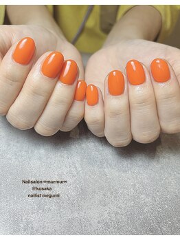プライベート ネイルサロン マーマ(murmur)/オレンジネイル