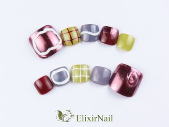 エリクサーネイル 神田(Elixir Nail)/フットやり放題/クーポン使用