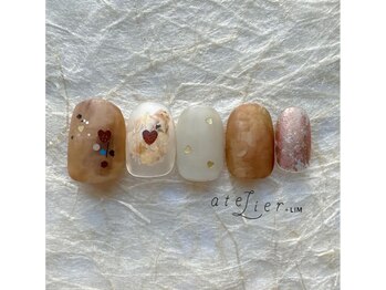 アトリエ プラス リム(atelier +LIM)/秋ネイル / ゴールド