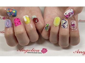 ネイルサロン アンジェリカ(Angelica)/No.67 カラフルネイル