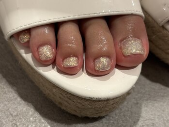 チャーム(charmu.)/グリッターフットネイル