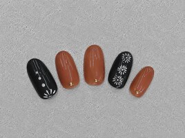 ボーホーネイル/テラッコタ