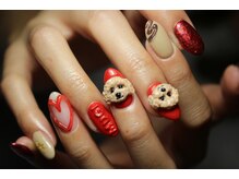 ネイルサロンアンドスクール ニコ(NICO)/愛犬の３Dアート