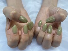ラカラニネイル バイ エリシア(LaKalani Nail by ELYSIA)/涼しげグリーンのカラー