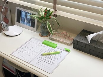 スリーハート リフレ/カウンセリングシート記入