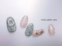 ネイルサロン ソウ 心斎橋店(Nail Salon Sou)/お洒落マーブルNail