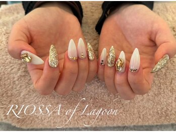 リオッサ オブ ラグーン(RIOSSA of Lagoon)/キラキラホワイトネイル