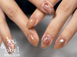 水光ネイル クリアベージュ