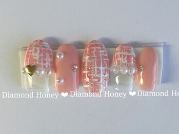 ダイアモンド ハニー(Diamond Honey)/ピンク×ツイード