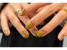 クロ(CULO)/ちゅるん秋色シンプルネイル