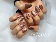 ユーネイルズ 恵比寿(Yu.NAILS.)/冬ネイル！マグネット◎茶
