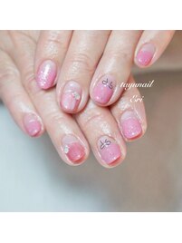 パラジェルピンクフレンチネイル