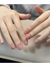 『ロコミ限定』【HAND】ワンカラー.ラメグラテーション　3700¥