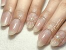 ぷっくりお花アートネイル