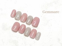 ジェンマーレ 二子玉川店/2色シンプルネイル