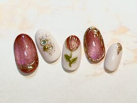 マグネットチューリップネイル