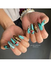 ステラ(private nailroom STELLA)/チョコミントネイル