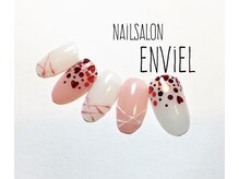 ネイルサロンアンヴェール(ENVIEL)/バレンタインネイル