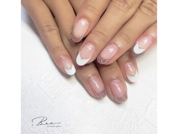 ラメフレンチネイル