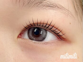 ミリミリ(milimili)の写真/【当店大人気！次世代まつ毛パーマ★上下パリジェンヌラッシュ】上下まつ毛の施術で、よりパッチリ目元へ♪