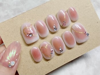 ダイヤモンドボディ/チークネイル+ハート