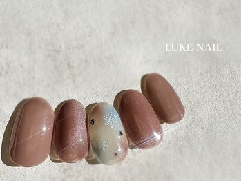 ルークネイル(LUKE NAIL)/雪の結晶マグネットネイル　冬