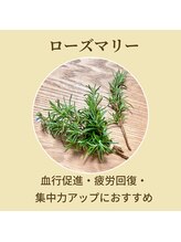 イヤシスプラス イオンモール東員店/【ハーブ蒸し】ローズマリー効能
