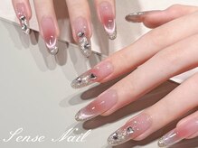 センスネイル(Sense Nail)/チークマグネットフレンチネイル