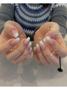 エヌーク バイ ブラウン(enurk by Brown)/ピンク×ホワイトグラデーション