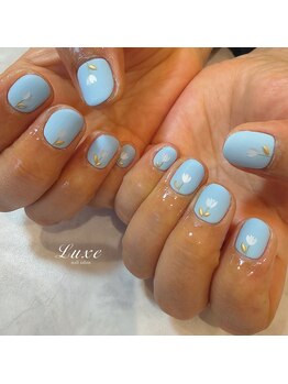 ネイルサロンリュクス (nailsalon Luxe)/ブルーチューリップネイル